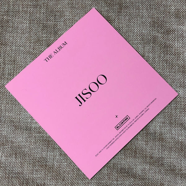 BLACKPINK JISOO [ THE ALBUM ] Official Postcard, Ver. 3 / New / Gift