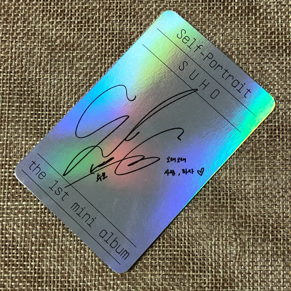 EXO SUHO #7 [ Self Portrait ] Official Photocard, 1st Mini Album / New / Gift