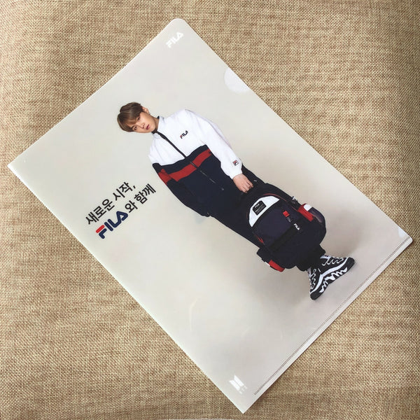 BTS SUGA [ FILA ] Official Clear File Holder / New, Rare / Gift
