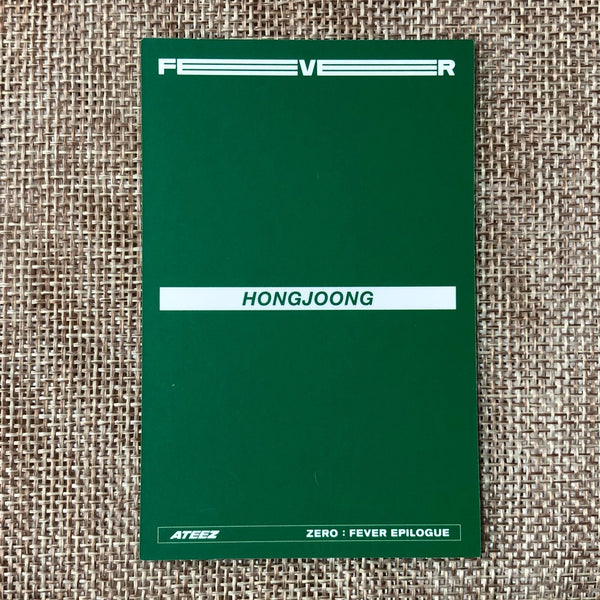ATEEZ HONGJOONG [Zero : Fever Epilogue] Official Photocard, Diary Limited / Gift