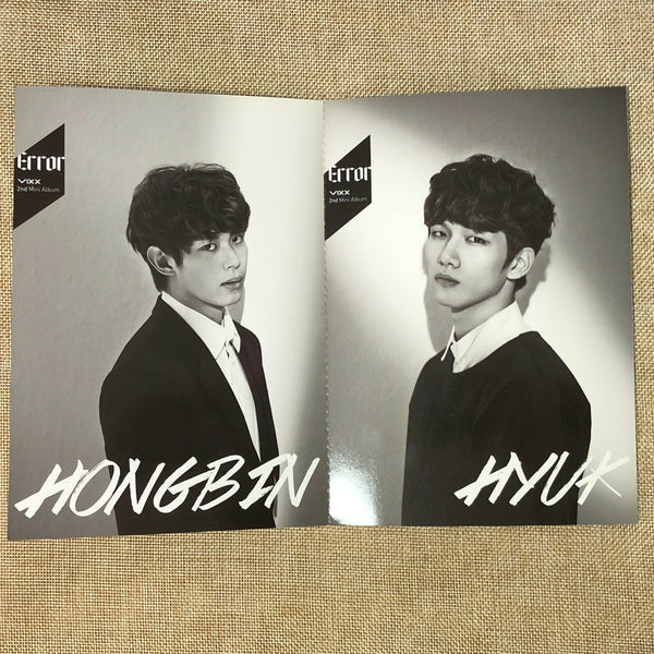 VIXX GROUP [ ERROR ] Official Brochure Poster, 2nd Mini Album / New, Rare / Gift