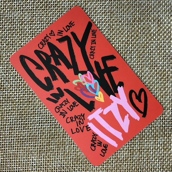 ITZY LIA #6 [ CRAZY IN LOVE ] Official Photocard, 1st Album / New / Gift