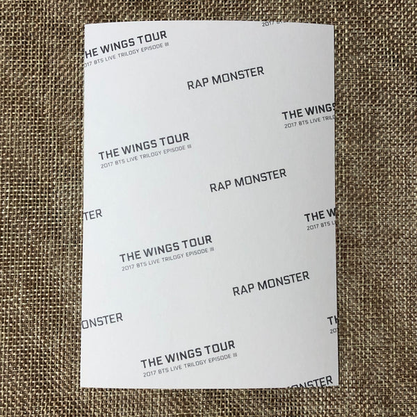 BTS RM [ The Wings Tour Trilogy ] Official Photo Frame Set / New / Gift