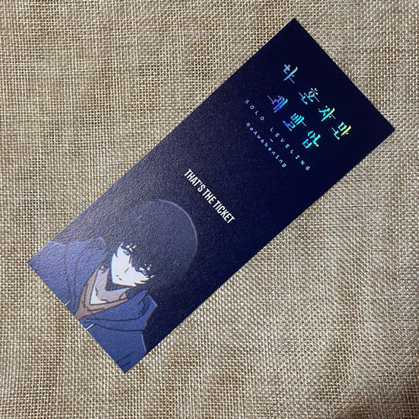 Solo Leveling [That's The Ticket] Official Set / Photo Ticket Limited / New, Rar
