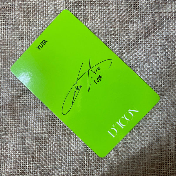 NCT Dream YUTA #8 [ 2019 Dicon Custom Book ] Official Photocard / New / Gift