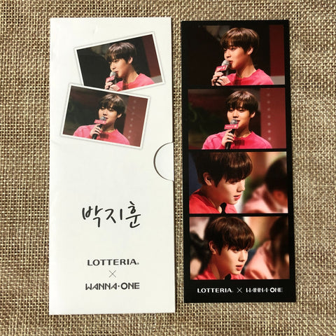 WANNA ONE PARK JIHOON [ LOTTERIA ] Official 4 Cut Photo Photocard / New / Gift