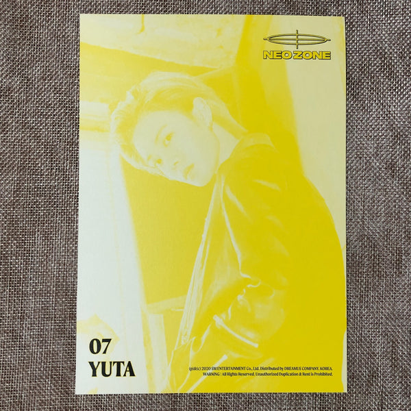 NCT 127 YUTA #2 [ Neo Zone ] Official Postcard, 2nd / New / Gift