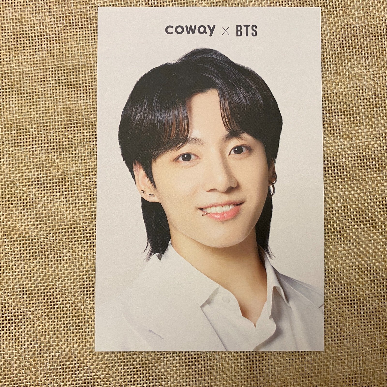 BTS JUNGKOOK #2 [BTS x COWAY] Official Postcard Photocard Limited / New, Rare