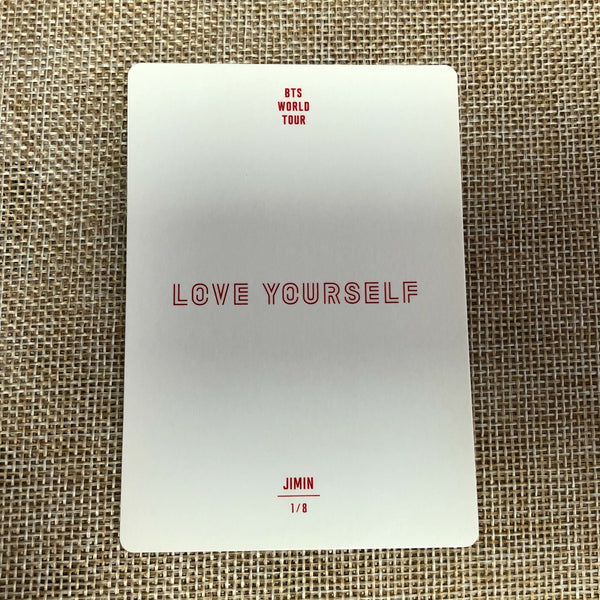 BTS JIMIN 1/8 [ Love Yourself World Tour ] Official Mini Photocard / New / Gift