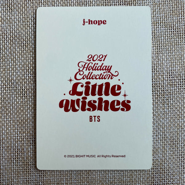 BTS J-HOPE #2 [2021 Holiday Collection Little Wishes] Official Photocard / Gift