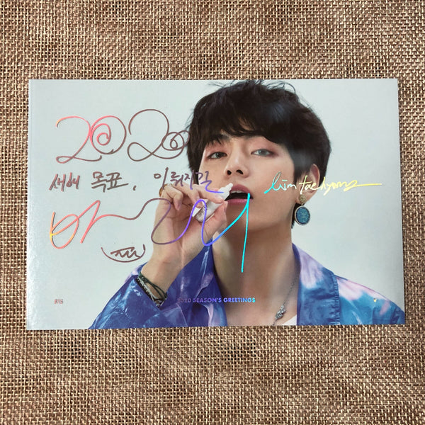 BTS V [ 2020 Season's Greetings ] Official Limited Postcard Set / New / Gift
