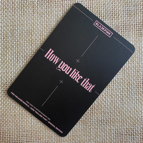 BLACKPINK LISA [How You Like That] Official Photocard, Special Ed. / New / Gift