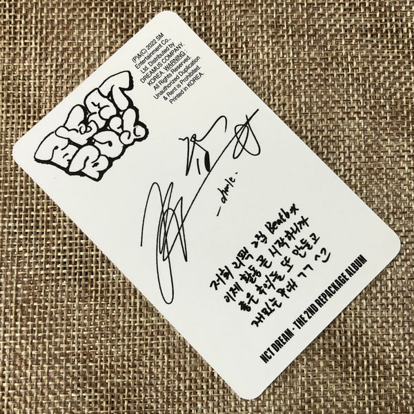 NCT DREAM CHENLE [ BEATBOX ] Official Photocard, Digipack / New / Gift