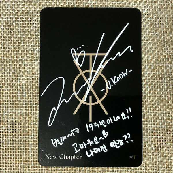 TVXQ YOONHO [New Chapter #1 The Chance of Love] Official Photocard / New / Gift