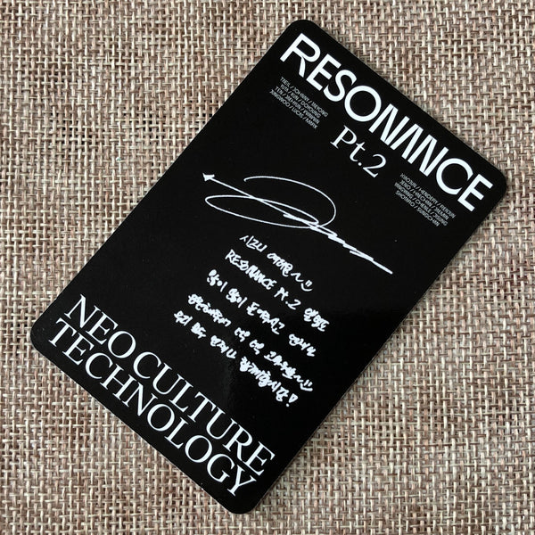 NCT 2020 JUNGWOO [ Resonance Pt.2 ] Official Photocard, Arrival Ver / New / Gift