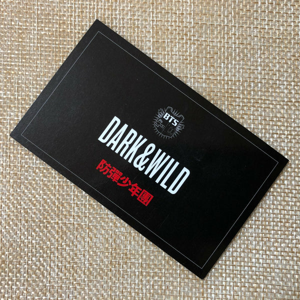 BTS Group [ Dark & Wild Official Photocard ] 1st Studio Album / NEW, RARE /+Gift
