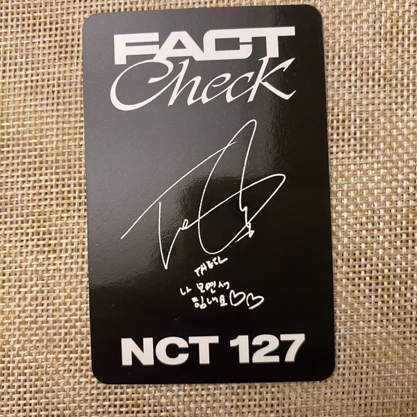 NCT TAEIL [ Fact Check ] Official Photocard, Exhibit Version / New, Rare / Gift