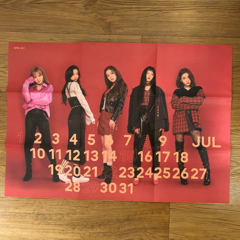 RED VELVET GROUP #2 [2018 Season's Greetings] Official Folded Poster / Gift