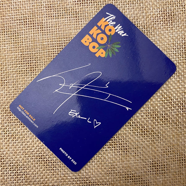 EXO SEHUN #1 [The War KOKOBOP] Official Photocard, 4th Album / New, Rare / Gift