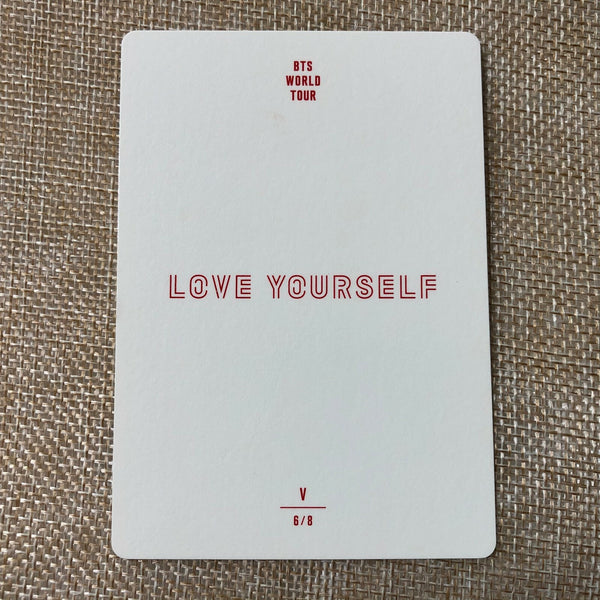 BTS V 6/8 [ Love Yourself World Tour ] Official Mini Photocard / New / Gift