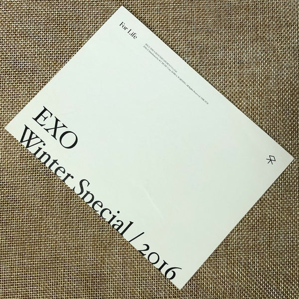 EXO SUHO [ 2016 Winter Special For Life ] Official Postcard Photo / New / Gift