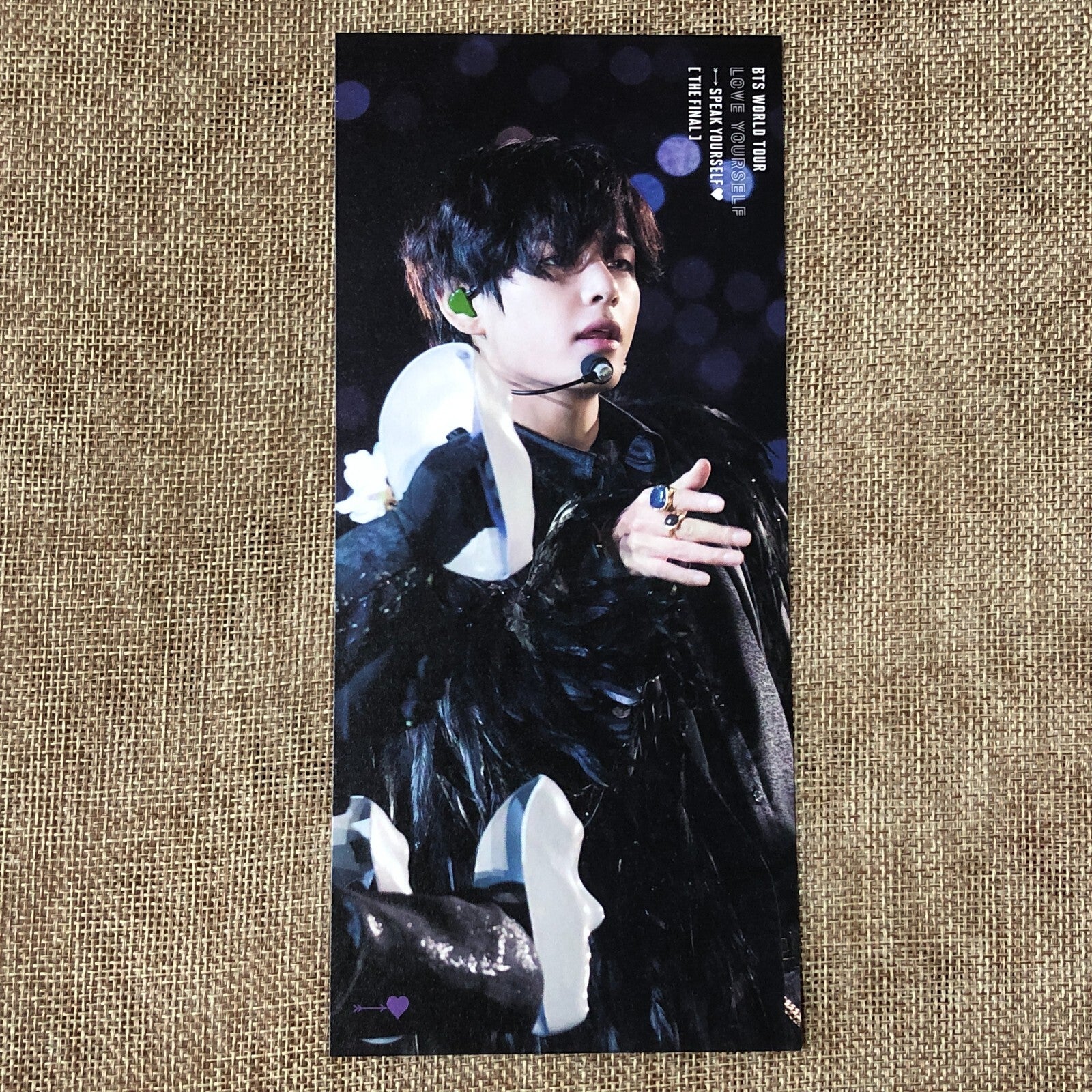 BTS V [Speak Yourself Seoul The Final DVD] Official Bookmark / New, Rare / Gift