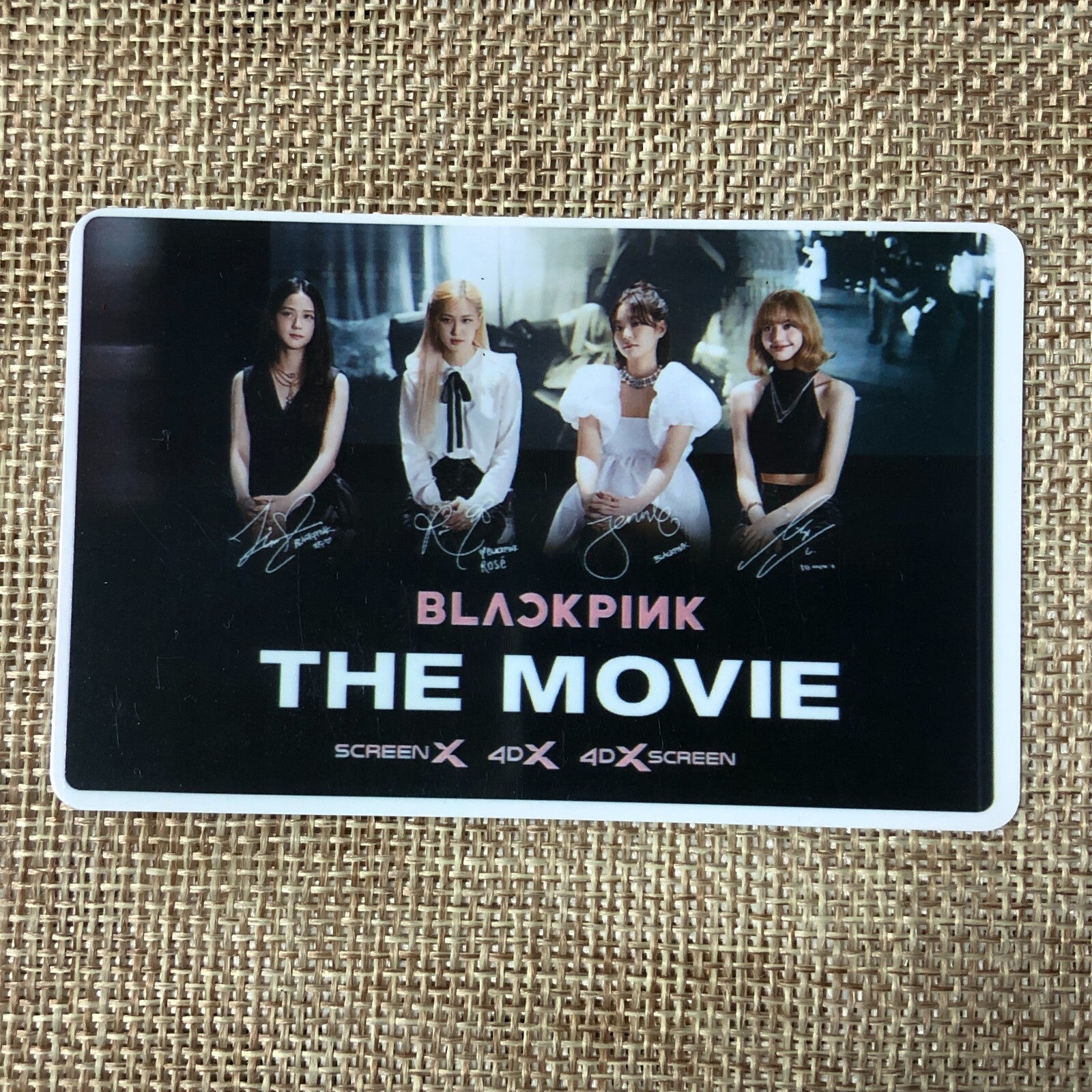 BLACKPINK GROUP #1 [The Movie CGV] Official Ticket Photocard / New, Rare / Gift