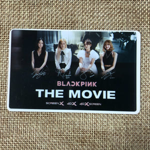 BLACKPINK GROUP #1 [The Movie CGV] Official Ticket Photocard / New, Rare / Gift