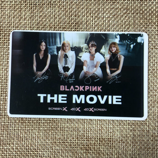 BLACKPINK GROUP #1 [The Movie CGV] Official Ticket Photocard / New, Rare / Gift