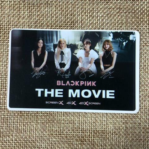 BLACKPINK GROUP #1 [The Movie CGV] Official Ticket Photocard / New, Rare / Gift