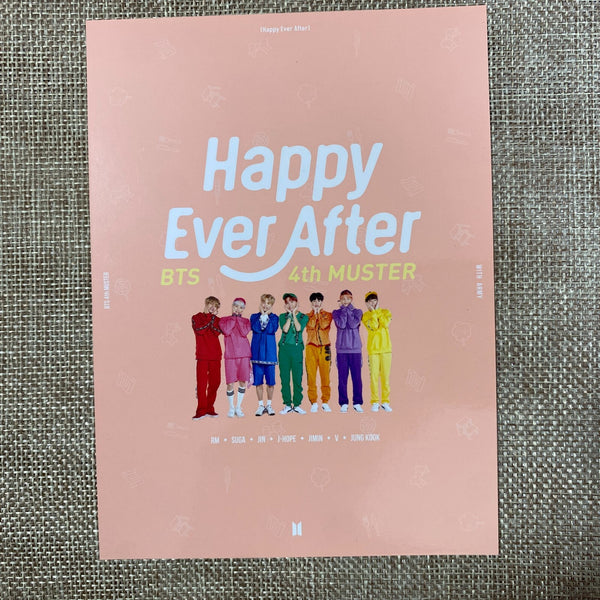 BTS [ 4th Muster Happy Ever After ] Official DVD (En, Ko, Ch) Set No PC/ Mint /G