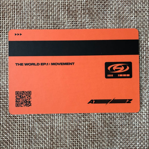 ATEEZ HONGJOONG [THE WORLD EP.1 : MOVEMENT] Official ID Card Photocard, Z / Gift
