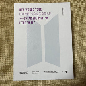 BTS [Love Speak Yourself Seoul The Final] Official DVD+Photobook+Poster / Gift