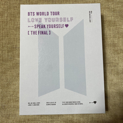 BTS [Love Speak Yourself Seoul The Final] Official DVD+Photobook+Poster / Gift