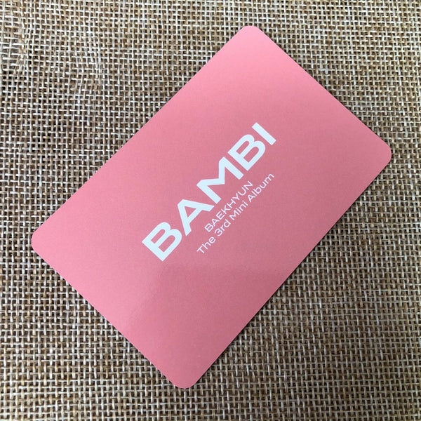 EXO BAEKHYUN #9 [ BAMBI ] Official Photocard, 3rd Mini Album / New / Gift