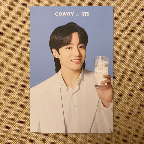 BTS JUNGKOOK #1 [BTS x COWAY] Official Postcard Photocard Limited / New, Rare