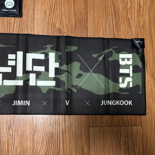 BTS 37241 [ 2014 Official Slogan Towel ] CAMO ARMY Original / New, Rare / Gift