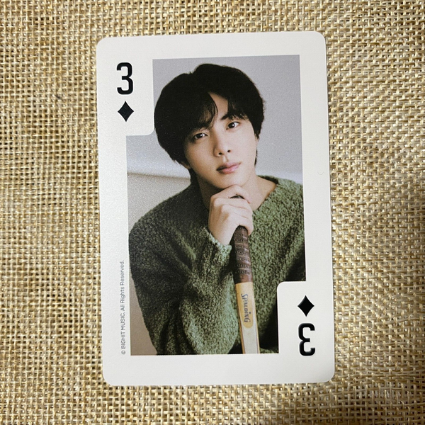 BTS JIN [Global FC ARMY Membership Kit 9th Trump] Photocard Set / New, Rare /+G