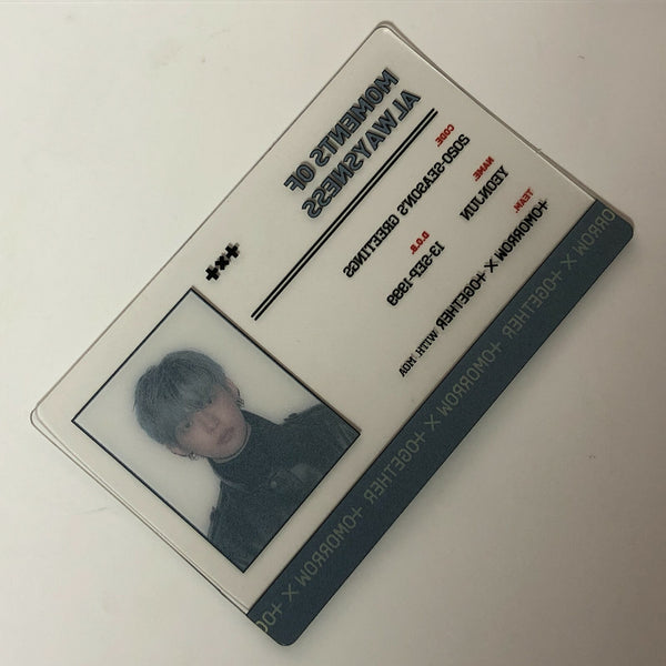 TXT YEONJUN [ 2020 Season's Greetings ] Official ID Card Photocard / New / Gift