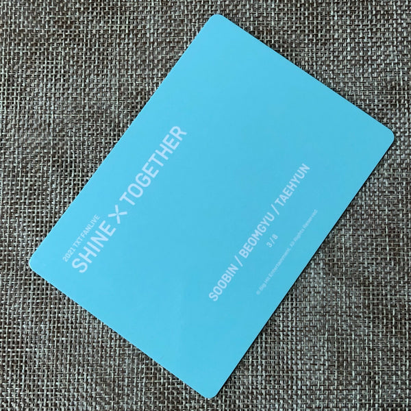 TXT UNIT 3/8 [2021 Shine Together Fanlive] Official Mini Photocard / New / Gift