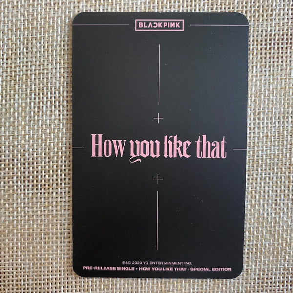 BLACKPINK LISA [How You Like That] Official Photocard, Special Ed. / New / Gift