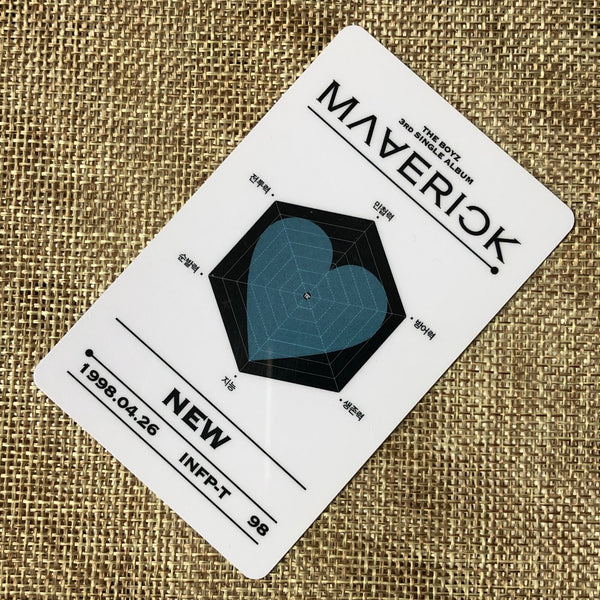 THE BOYZ NEW [ MAVERICK ] Official ID Photocard / New / Gift