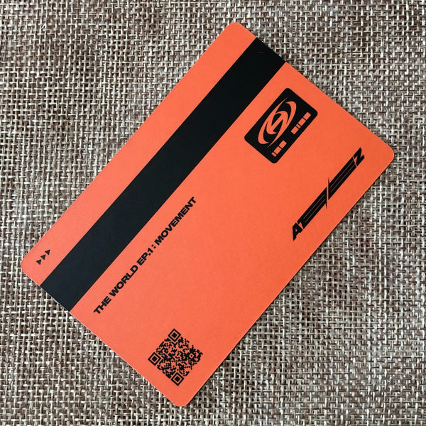 ATEEZ WOOYOUNG [THE WORLD EP.1 : MOVEMENT] Official ID Photocard, Z Ver. / Gift