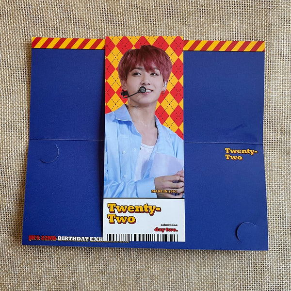 BTS JUNGKOOK [ 22 Birthday Exhibition ] Official Photo Ticket / New, Rare / Gift