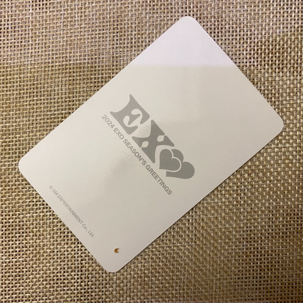 EXO BAEKHYUN #3 [2024 Season's Greeting] Official Photocard, POB / New, Rare /+G