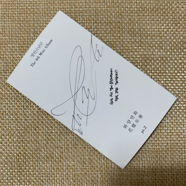BTS V [HYYH pt.2] Official Photocard, The Mood Love 4th Mini Album / New / Gift