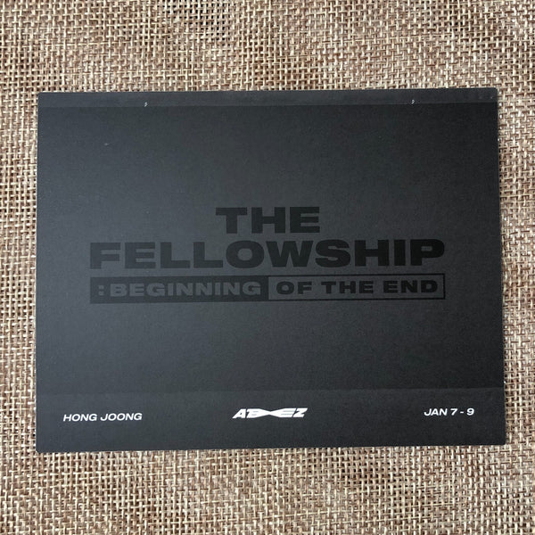 ATEEZ HONGJOONG [THE FELLOWSHIP : BEGINNING OF THE END DVD] Official Polaroid