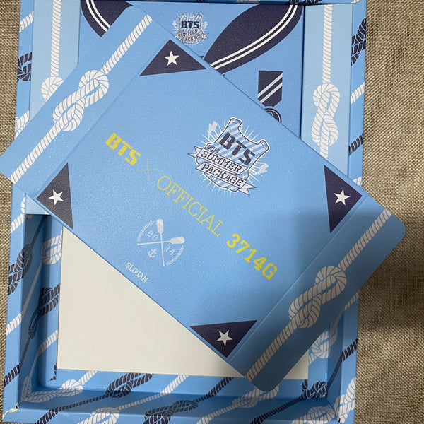 BTS 2014 Summer Package / Official Full Set Towel Photobook Pin Badges / No PC
