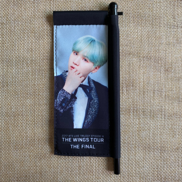 BTS SUGA [2017 THE WINGS TOUR FINAL] Official Mini Flag W/O Case / New, Rare /+G
