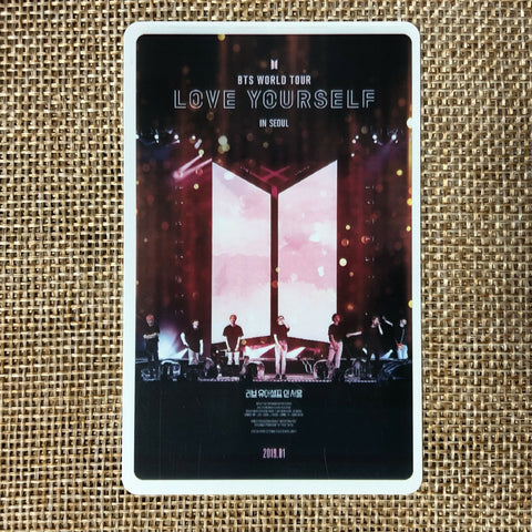 BTS GROUP #21 [Love Yourself Movie] Official Ticket Photocard Photo / New / Gift